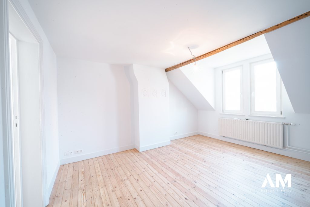 appartement peint en blanc